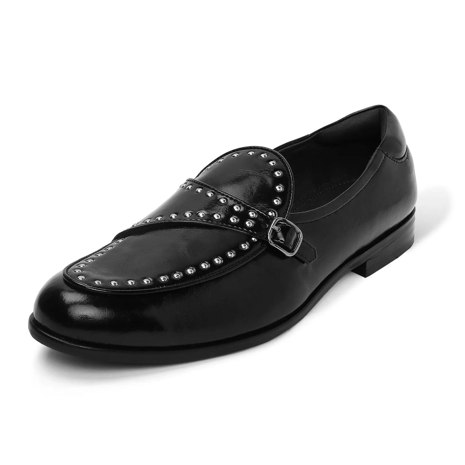 Goliath - Black Rivet Monk Slip-On