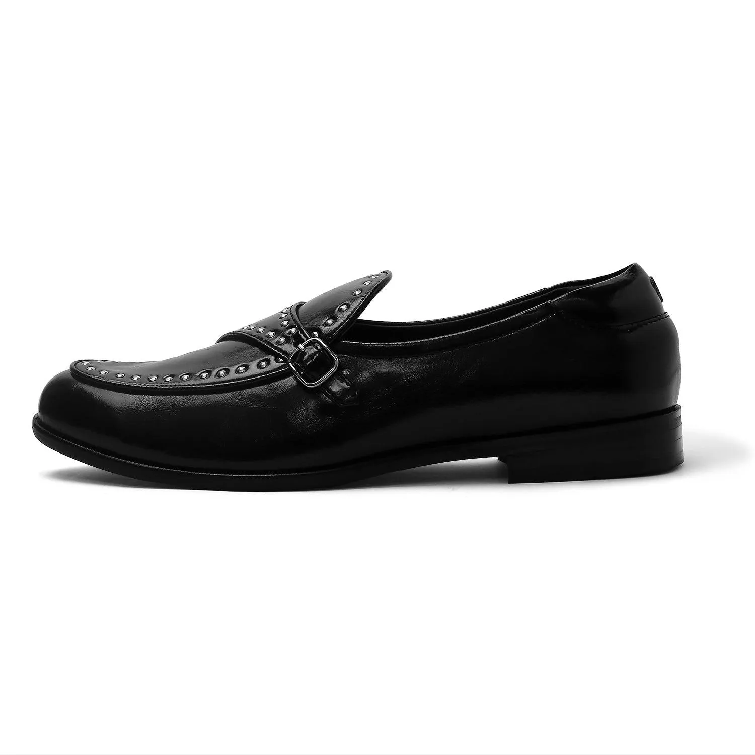 Goliath - Black Rivet Monk Slip-On