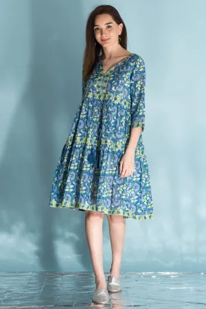 Handprint Dream Apparel Skipper AN634A Petunia Blue Dress