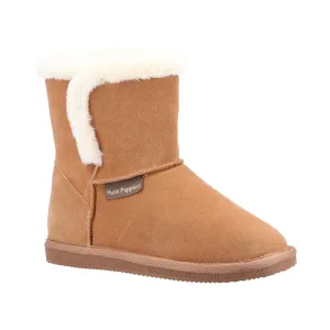 Hush Puppies Ashleigh Slipper Bootie - Tan