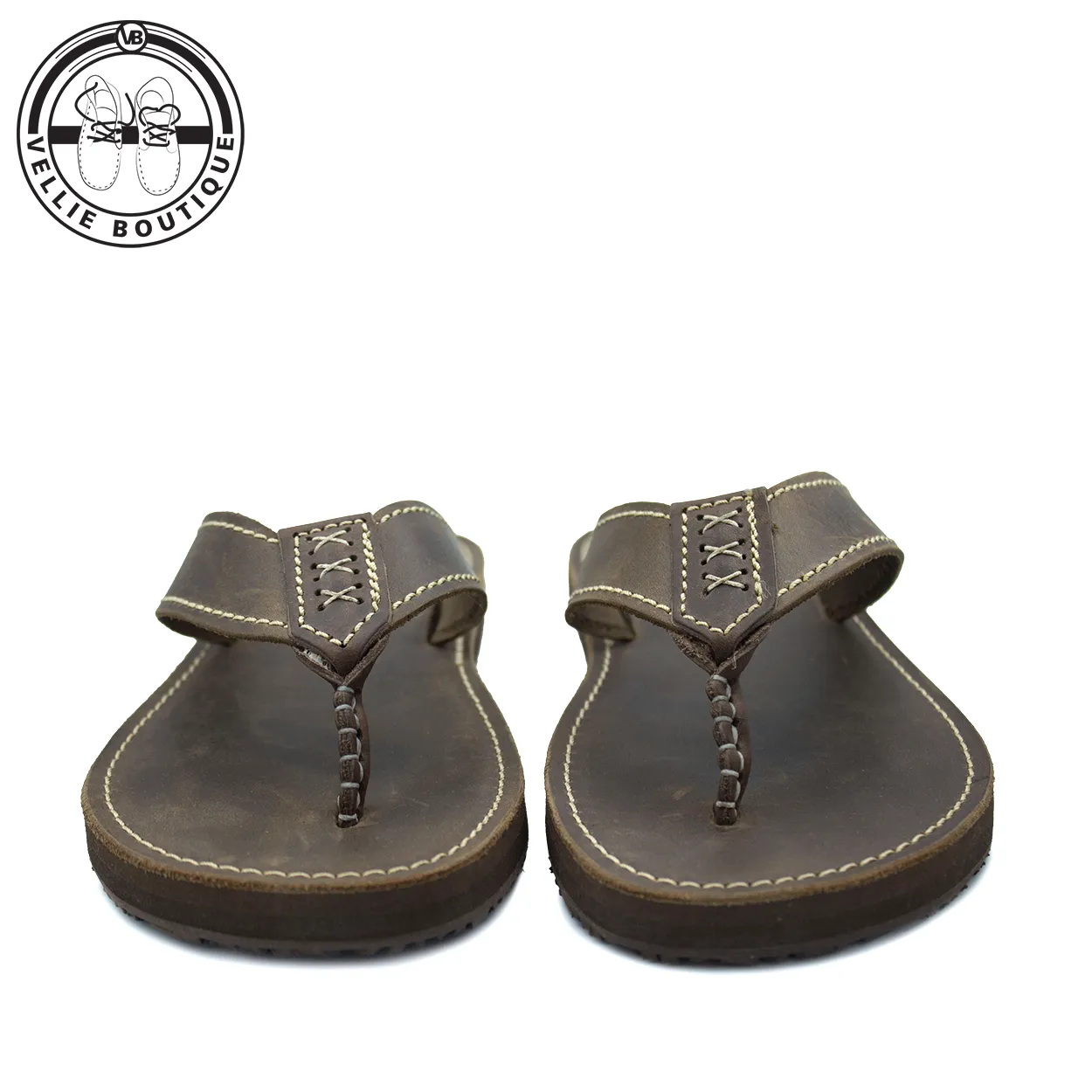 KapoQ Tankwa Leather Plakkie - Choc (ALM226)