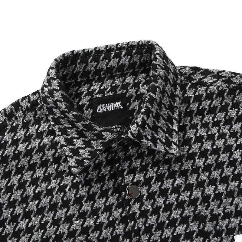 Letter Jacquard Couple Jacket