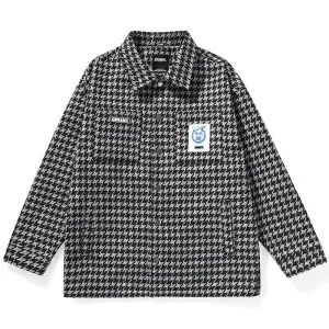 Letter Jacquard Couple Jacket
