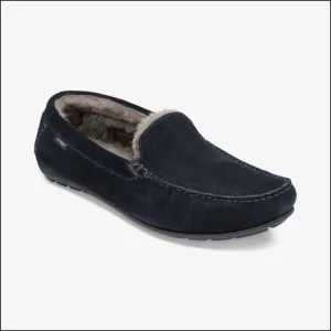 Loake Guards Navy Suede Slippers@