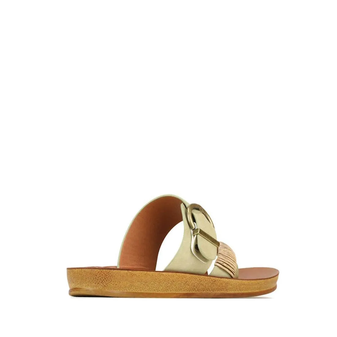Los Carbos Bria Sage Light Flexible Sandal Jandal Light Green