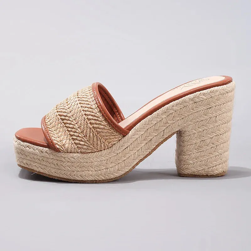 Magnolia Woven Mules