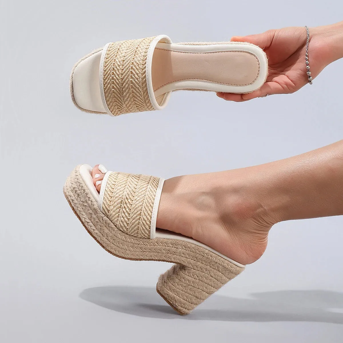 Magnolia Woven Mules