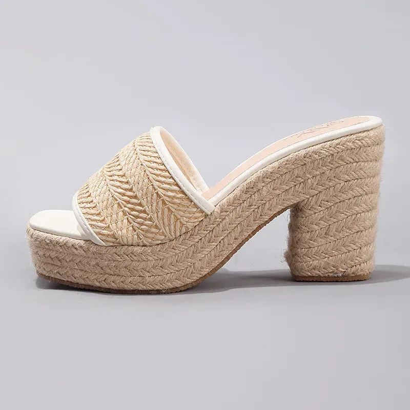 Magnolia Woven Mules