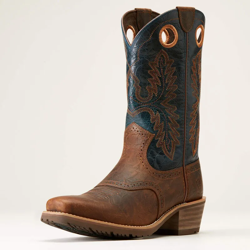 Men's Ariat 10046831 Hybrid Roughstock Square Toe Cowboy Boot  *Closeout*