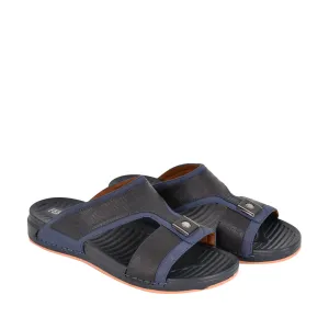 Mens Textured Arabic Sandal Navy