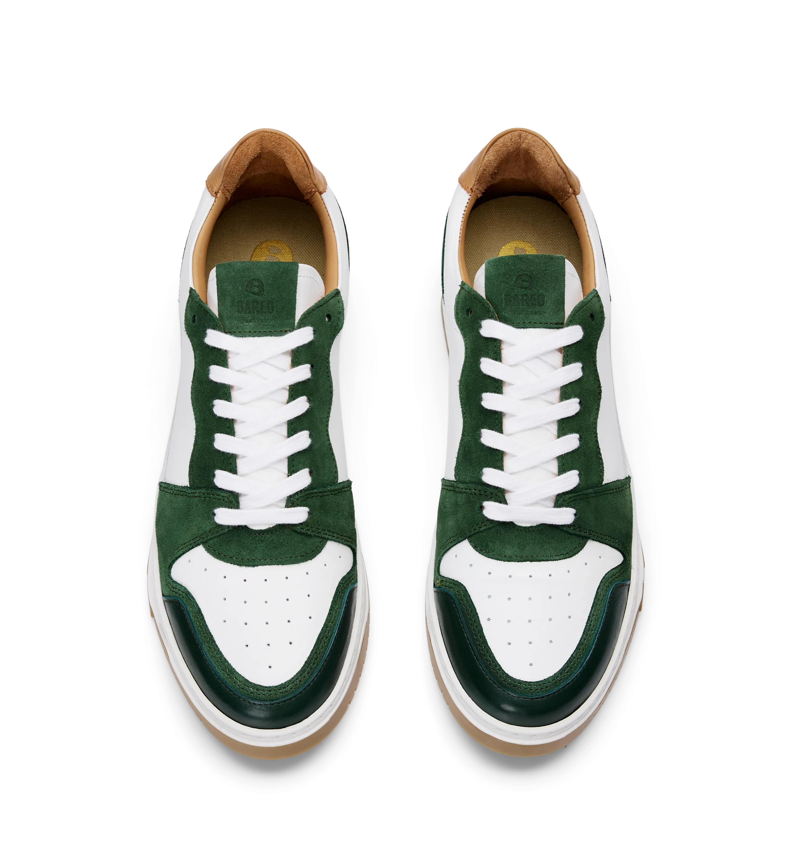 Mercury Green Leather Sneakers