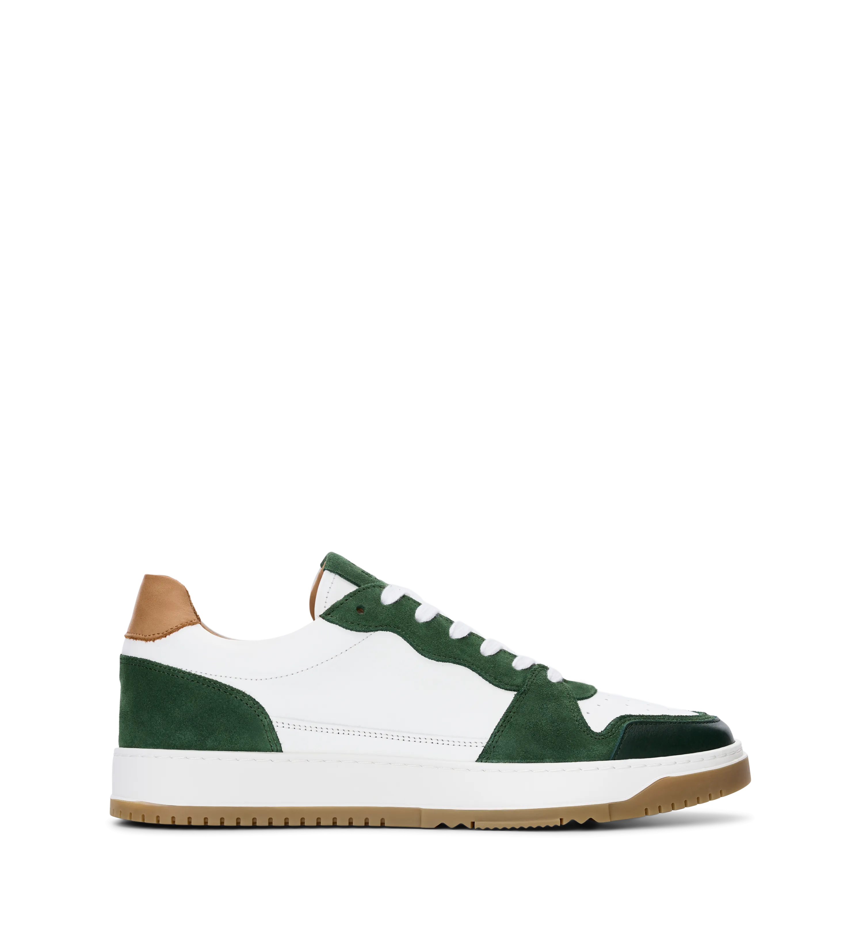 Mercury Green Leather Sneakers