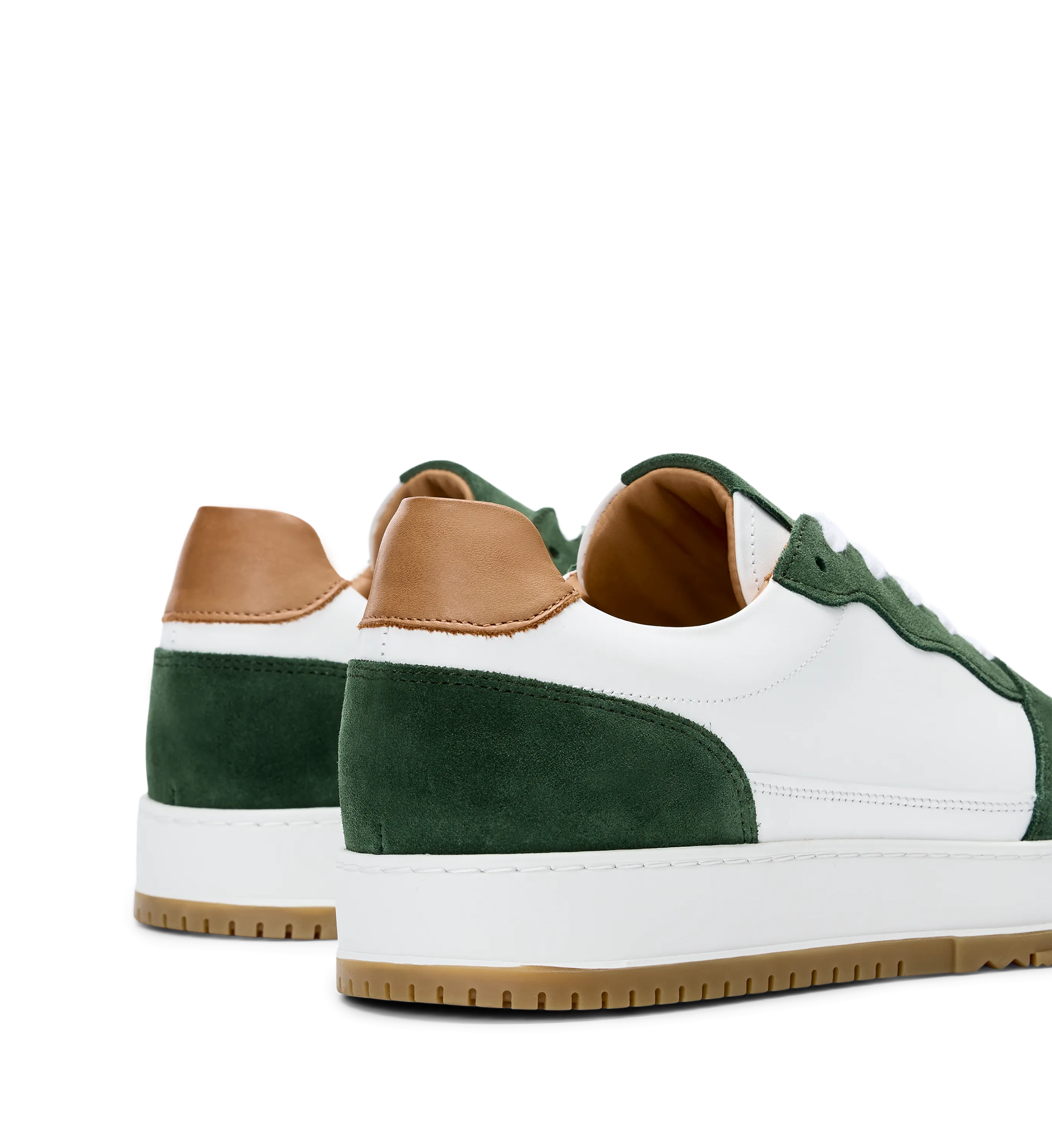 Mercury Green Leather Sneakers