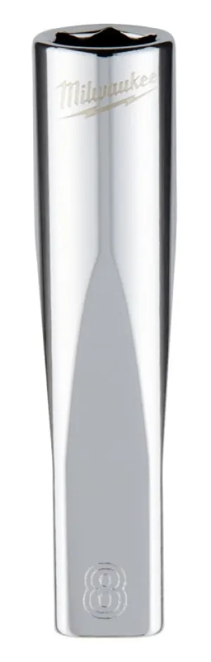 Milwaukee 45-34-9046 Socket, 8 mm Socket, 1/4 in Drive, 6-Point, Chrome Vanadium Steel, Chrome :CD: QUANTITY: 1