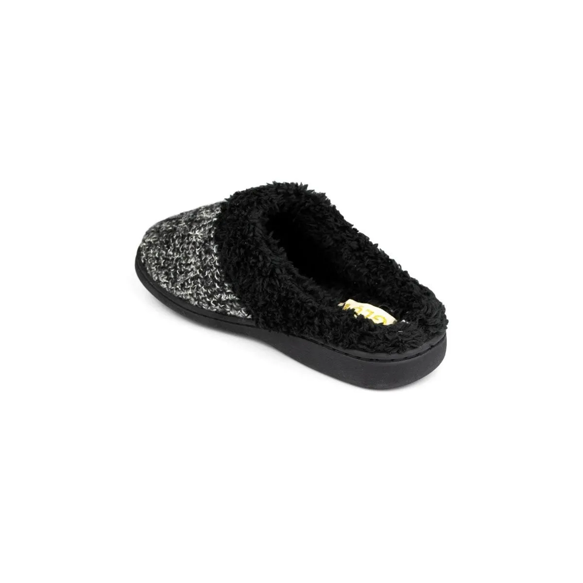 Mule Slipper Black & Grey