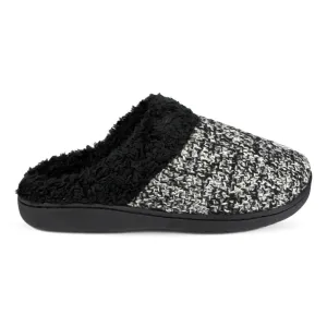 Mule Slipper Black & Grey