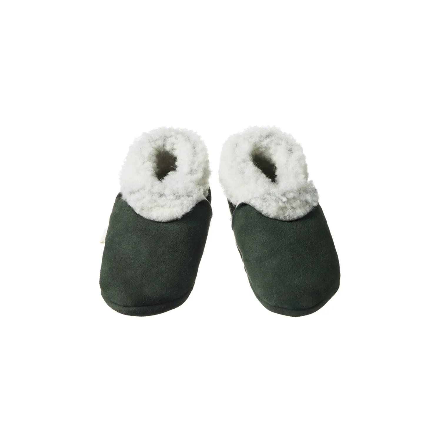 Nature Baby Lambskin Booties - Thyme
