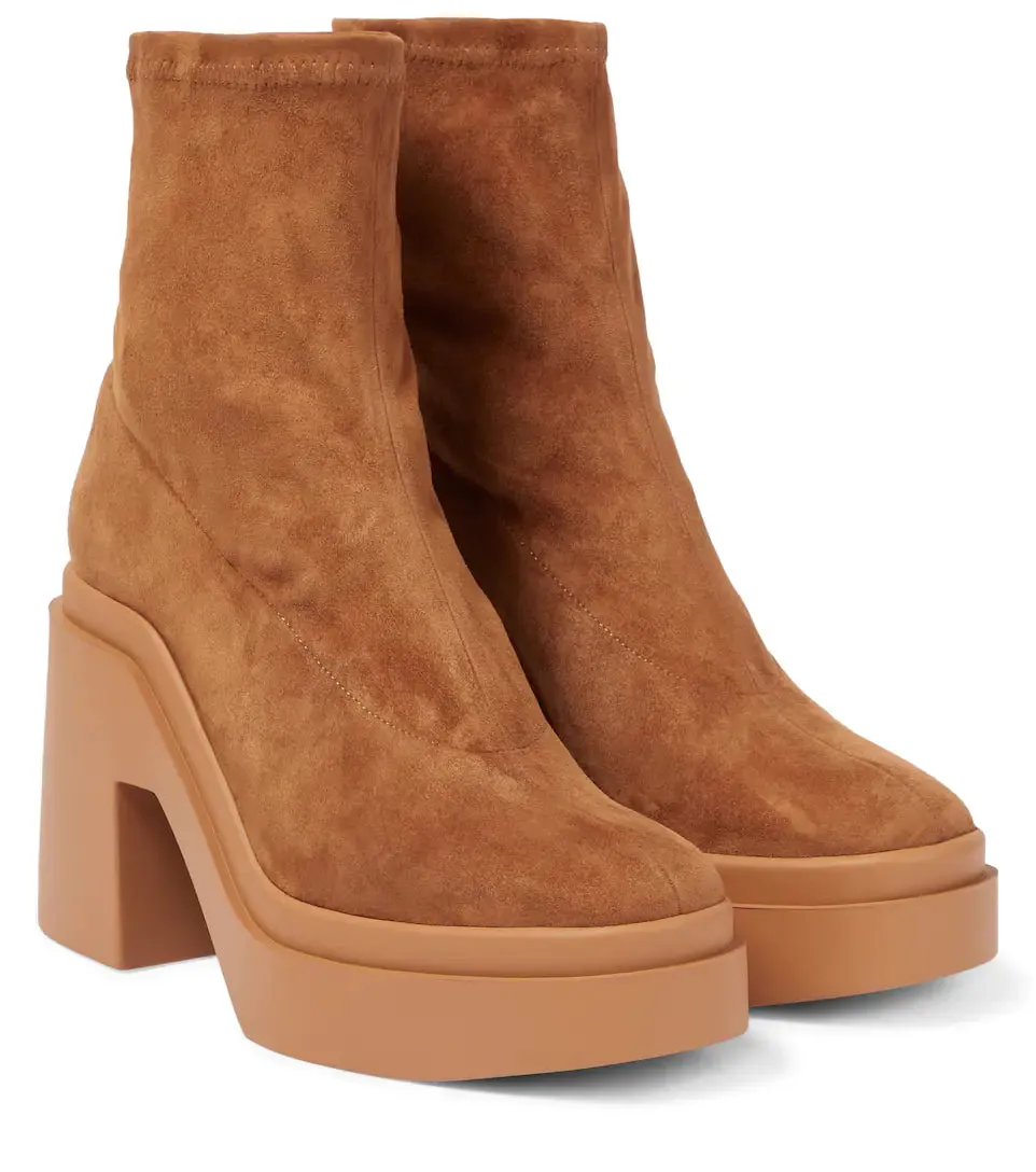 Nina Tan Suede Platform Boots (carry over style)