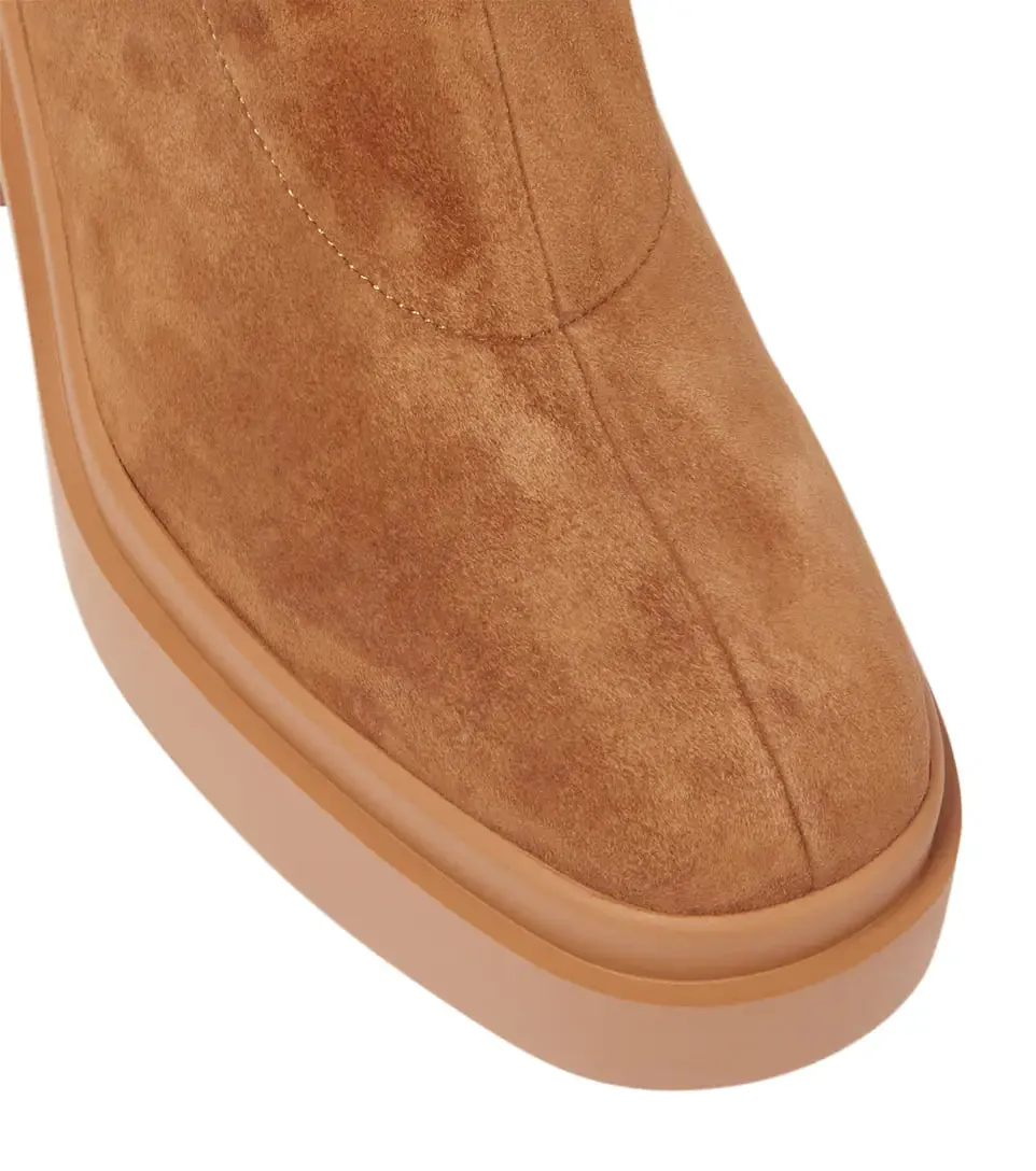 Nina Tan Suede Platform Boots (carry over style)