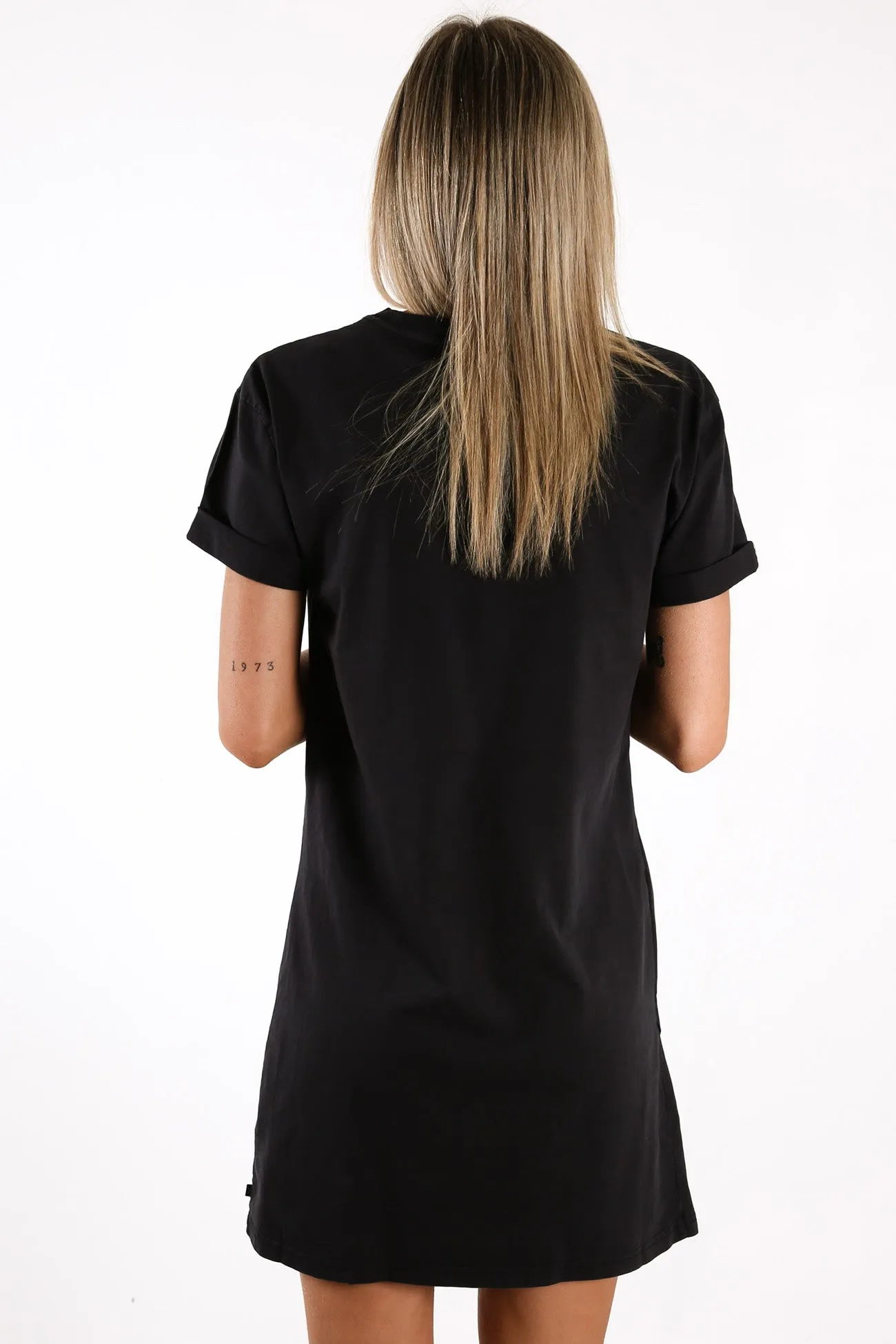 Odyssey Tee Dress Black