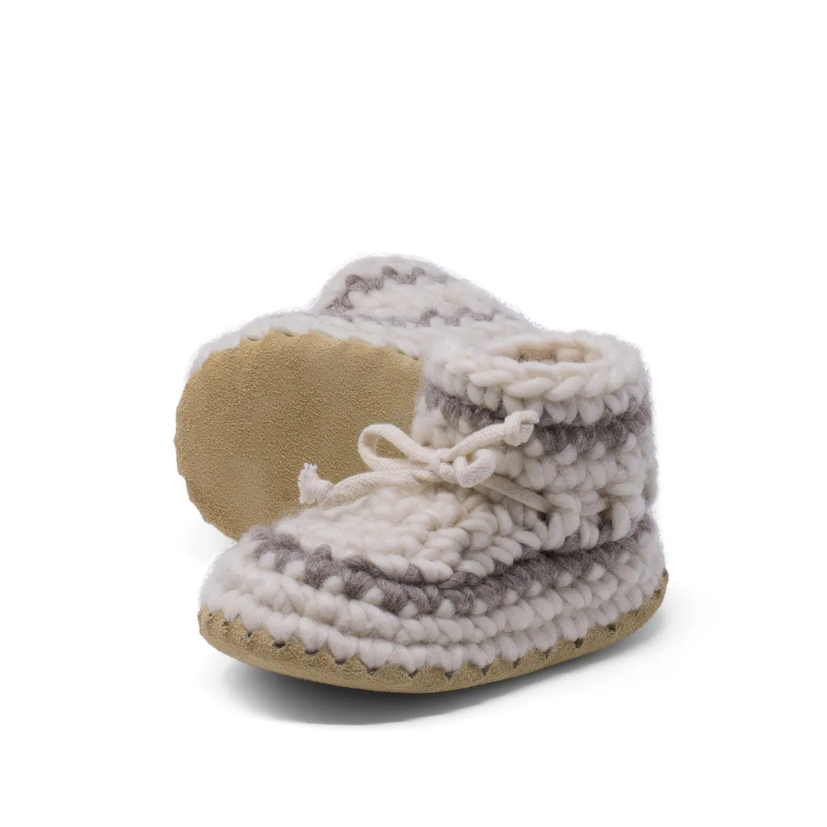 Padraig Bootie - Child - Cream w/ Stripe
