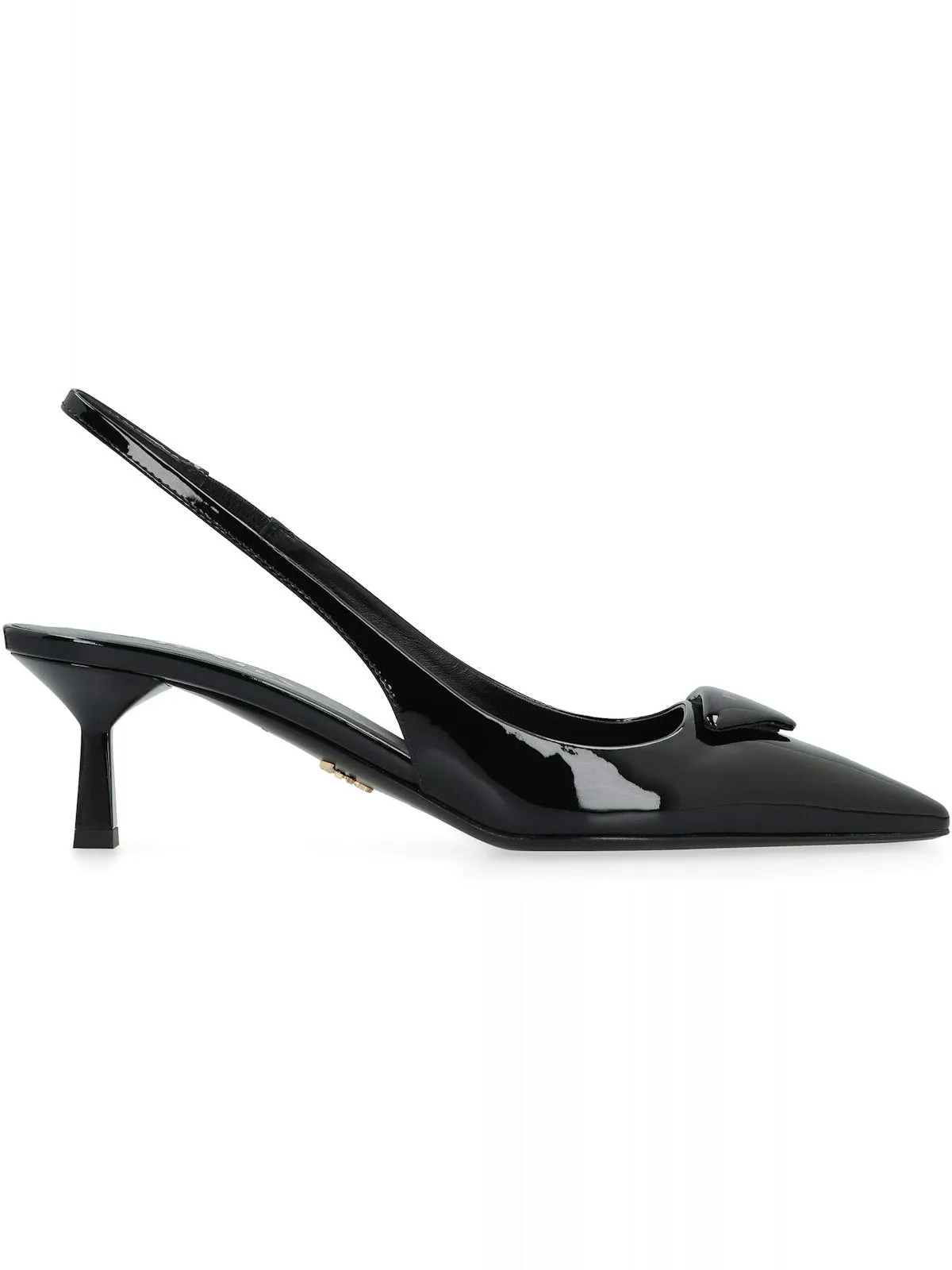 PATENT LEATHER SLINGBACK PUMPS