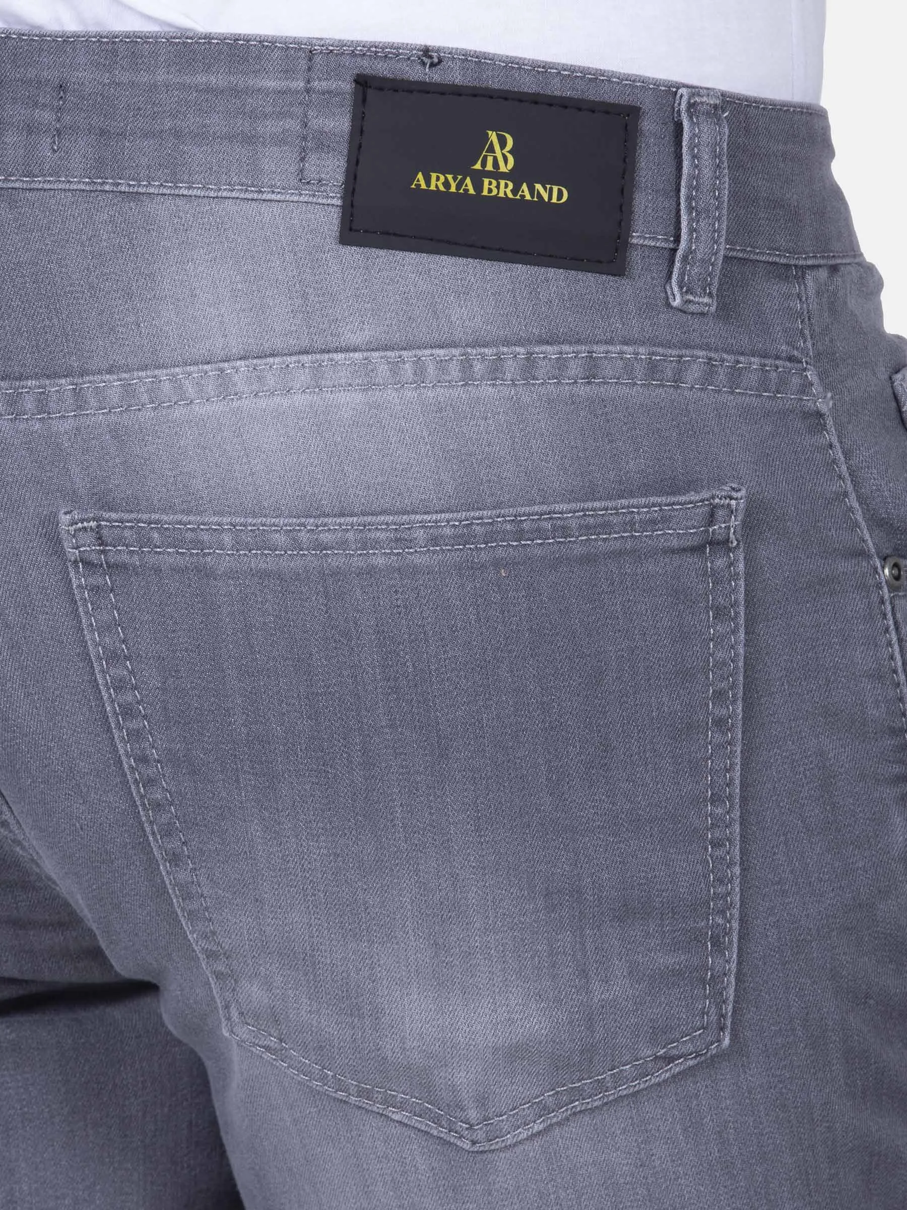 Preruet Slim Fit Grey Jeans