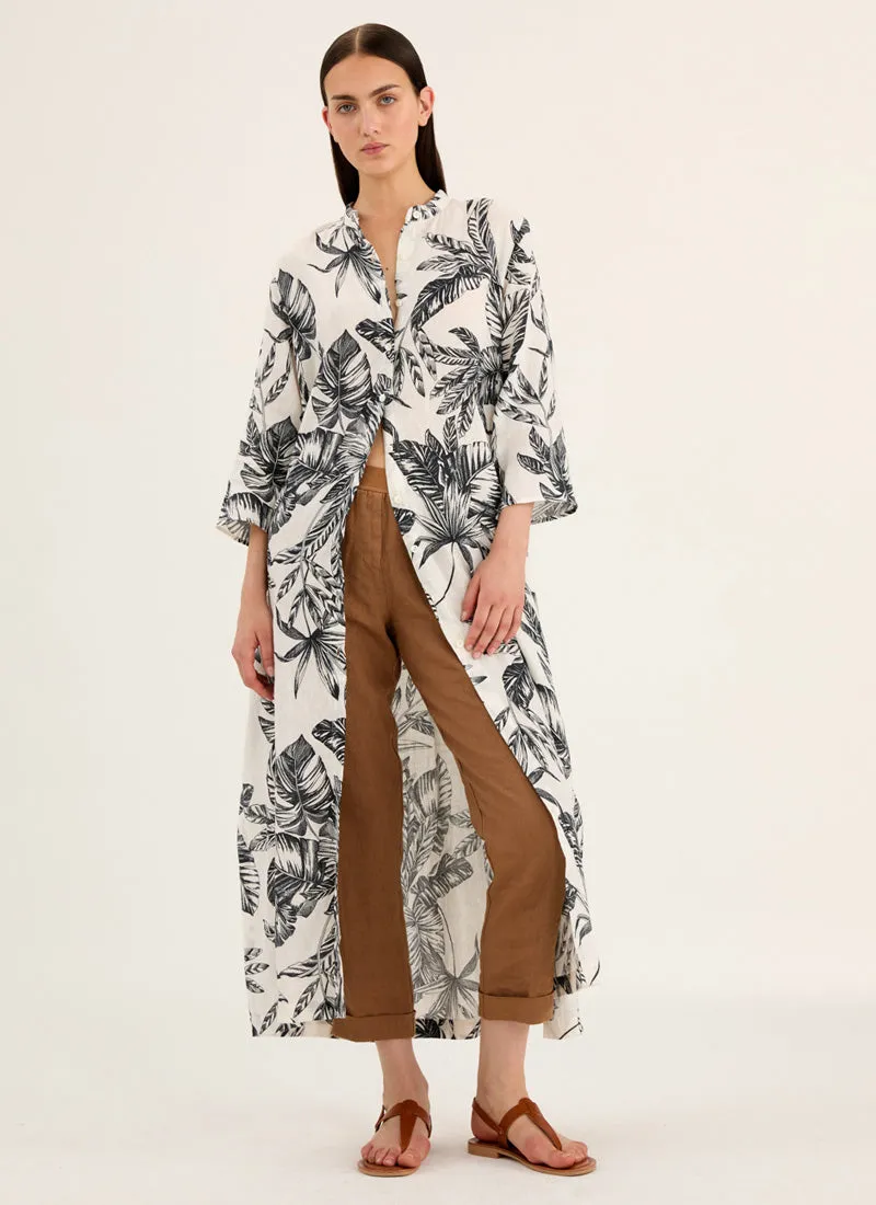 Printed Long Sleeve Maxi Dress