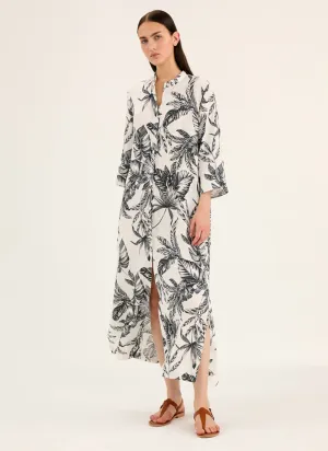 Printed Long Sleeve Maxi Dress