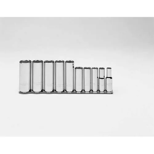 Proto J52111 10-Pieces 3/8" Drive SAE Chrome Socket Set, 6 Point