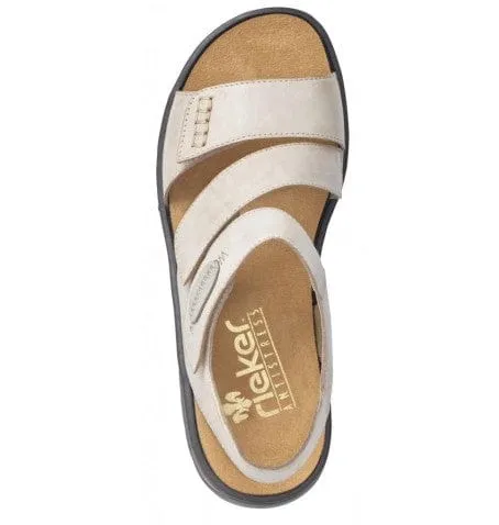 Rieker Women's Walking Sandals- Beige