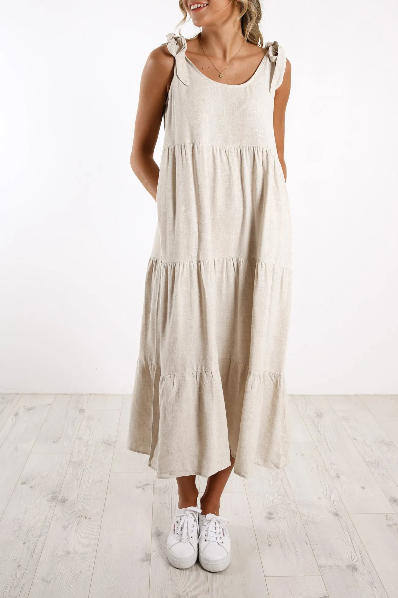 Rihanna Dress Beige