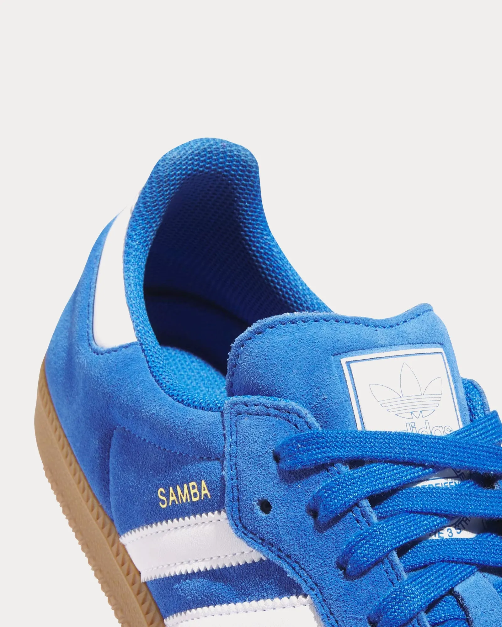 Samba ADV Blue Bird / Cloud White / Gold Metallic Low Top Sneakers