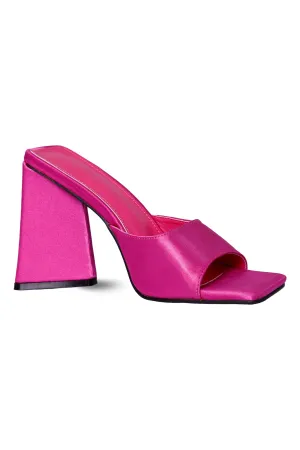 SATIN MULES