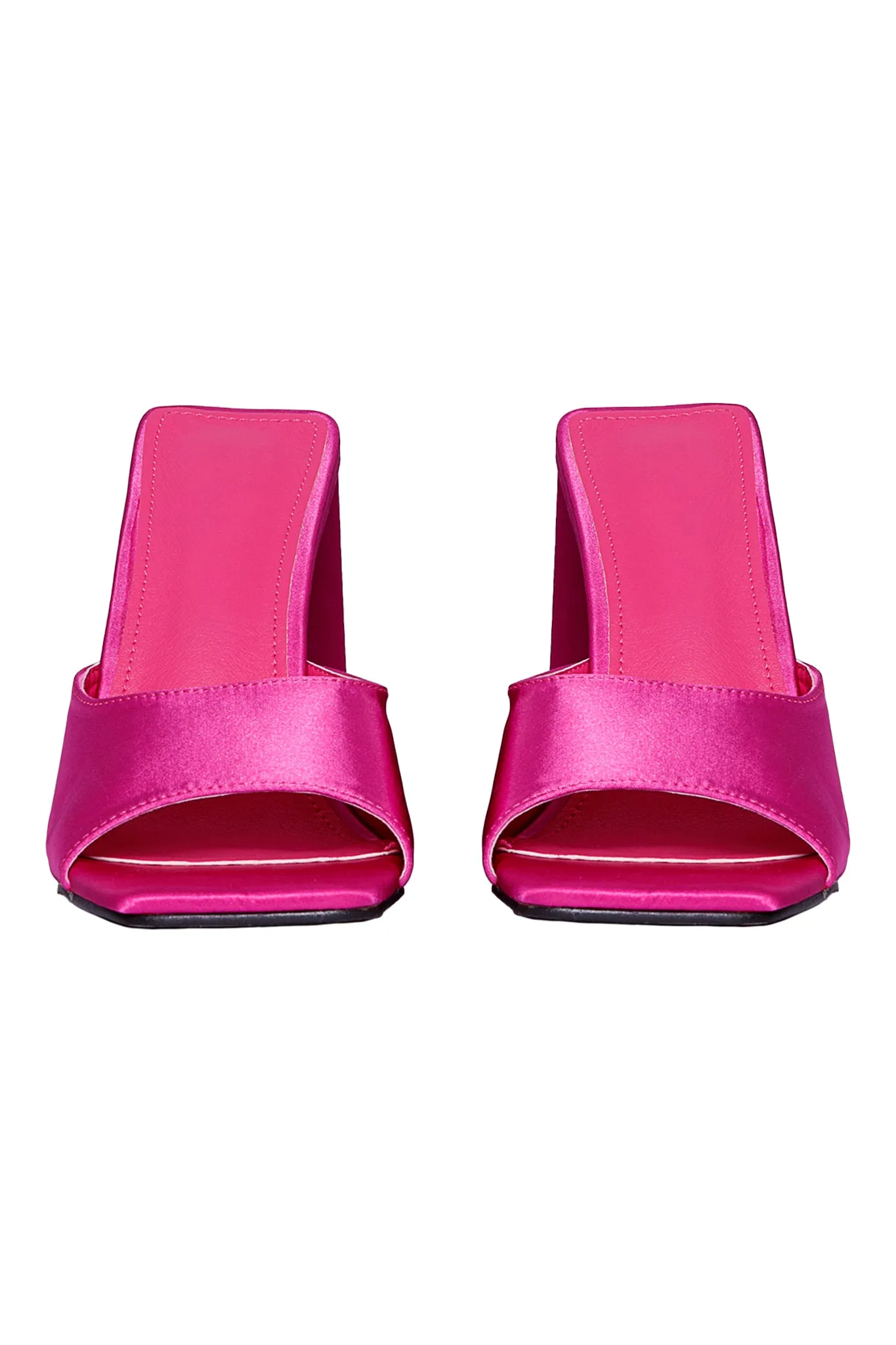 SATIN MULES