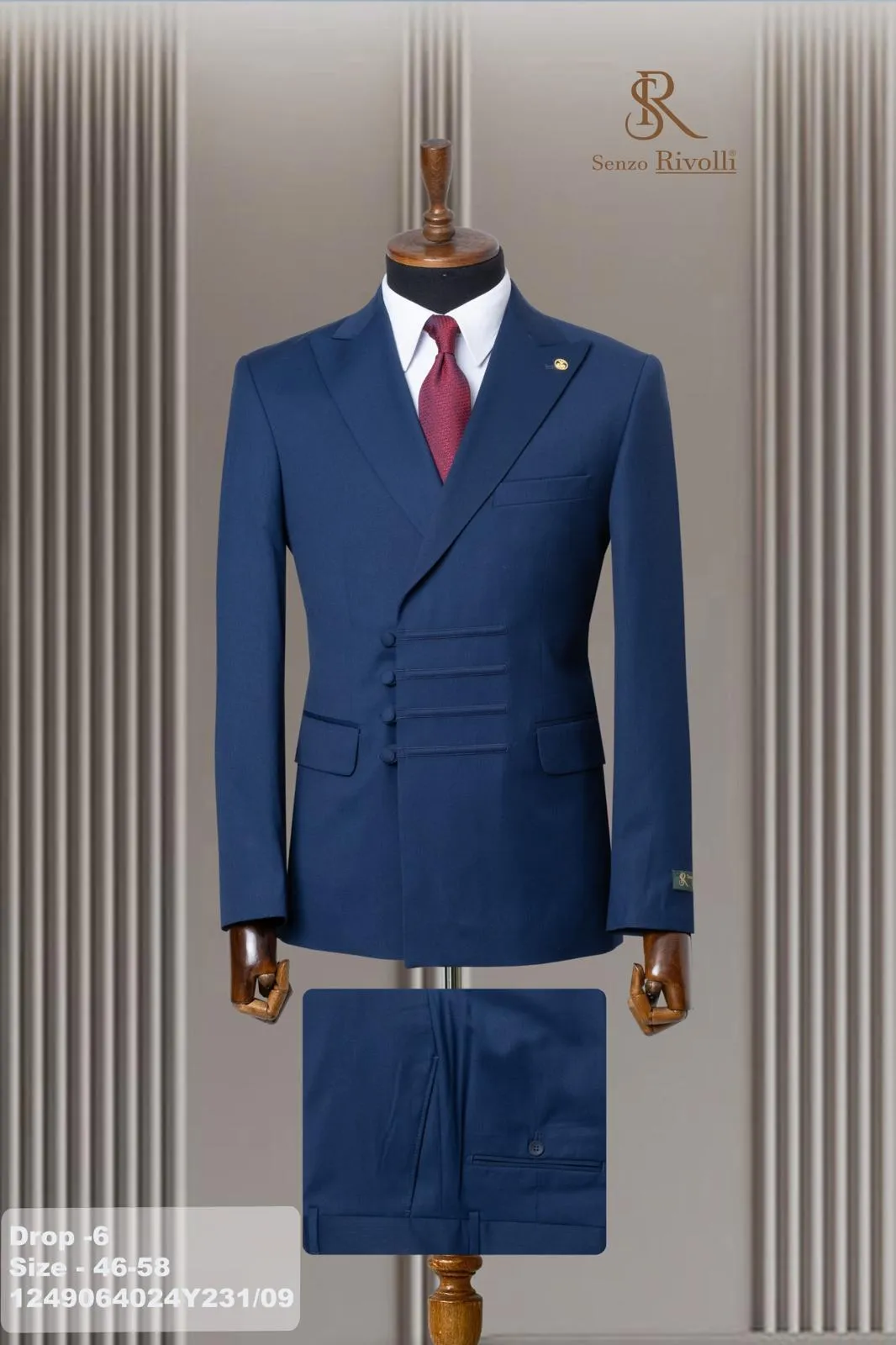 Senzo Rivoli Double Breasted Suit.