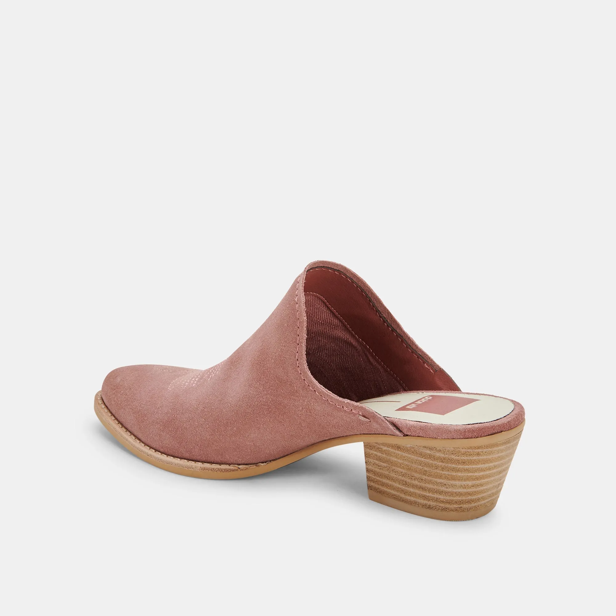 SHILOH MULES BLUSH SUEDE - re:vita