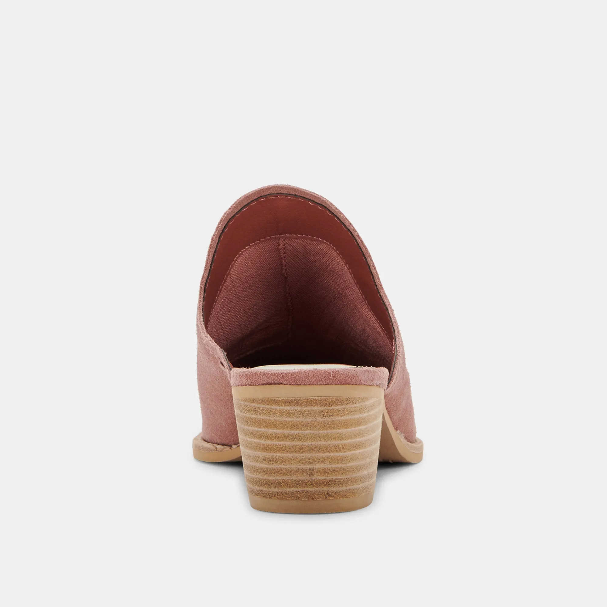 SHILOH MULES BLUSH SUEDE - re:vita
