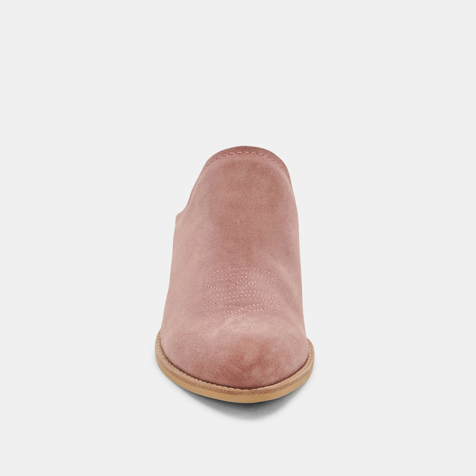 SHILOH MULES BLUSH SUEDE - re:vita