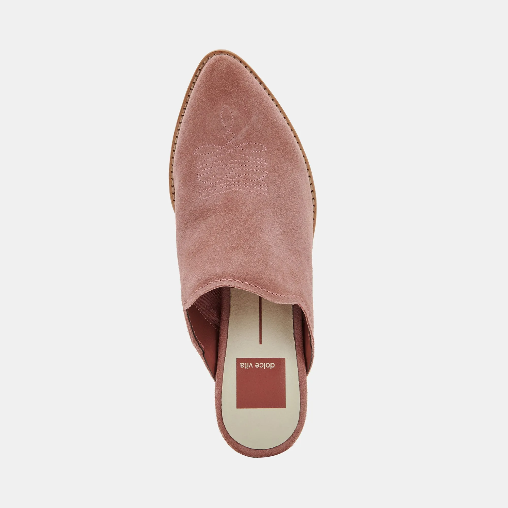 SHILOH MULES BLUSH SUEDE - re:vita