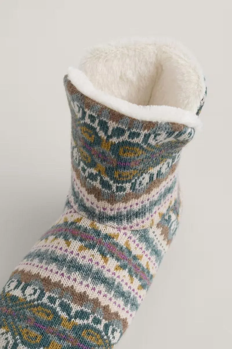 Snooze Slipper Booties - Goldfinch Dusky Jade Multi