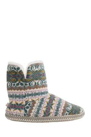Snooze Slipper Booties - Goldfinch Dusky Jade Multi