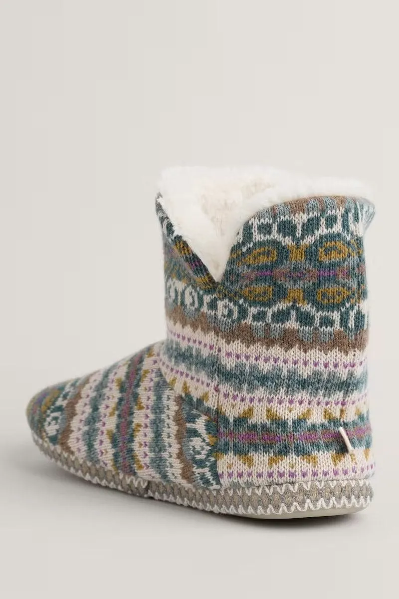 Snooze Slipper Booties - Goldfinch Dusky Jade Multi