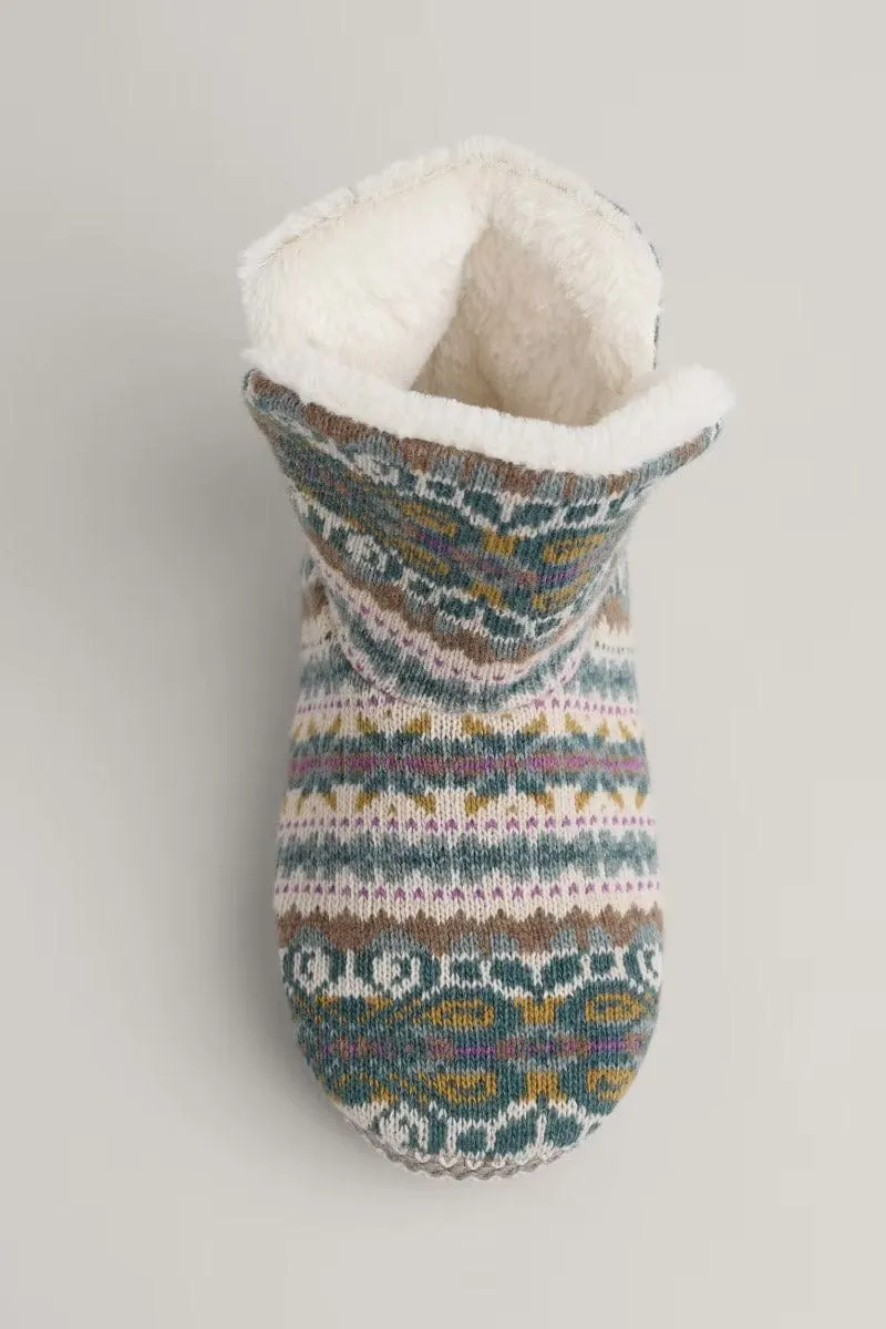 Snooze Slipper Booties - Goldfinch Dusky Jade Multi
