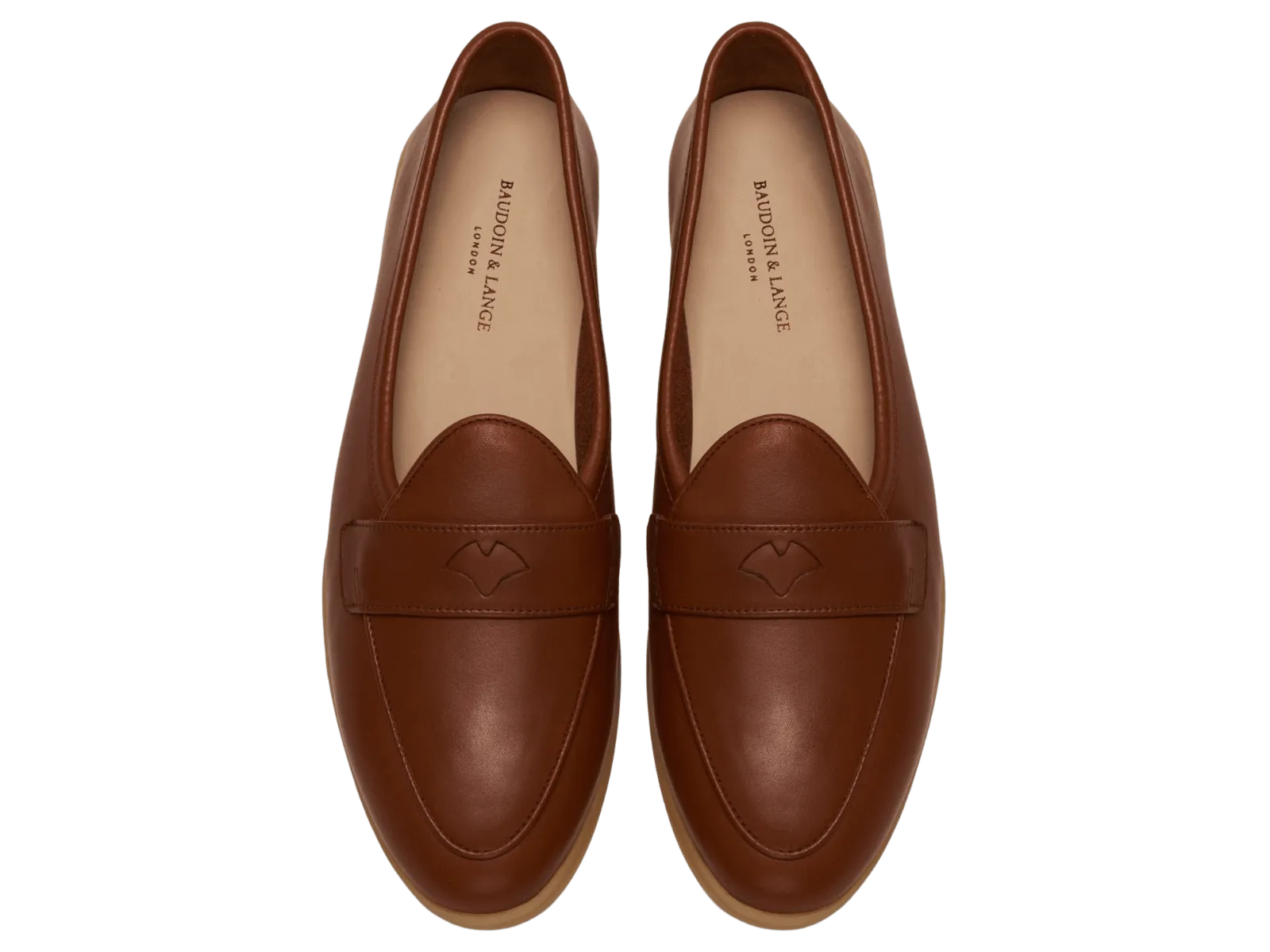 Stride Penny Loafers in Tan Milled Calf