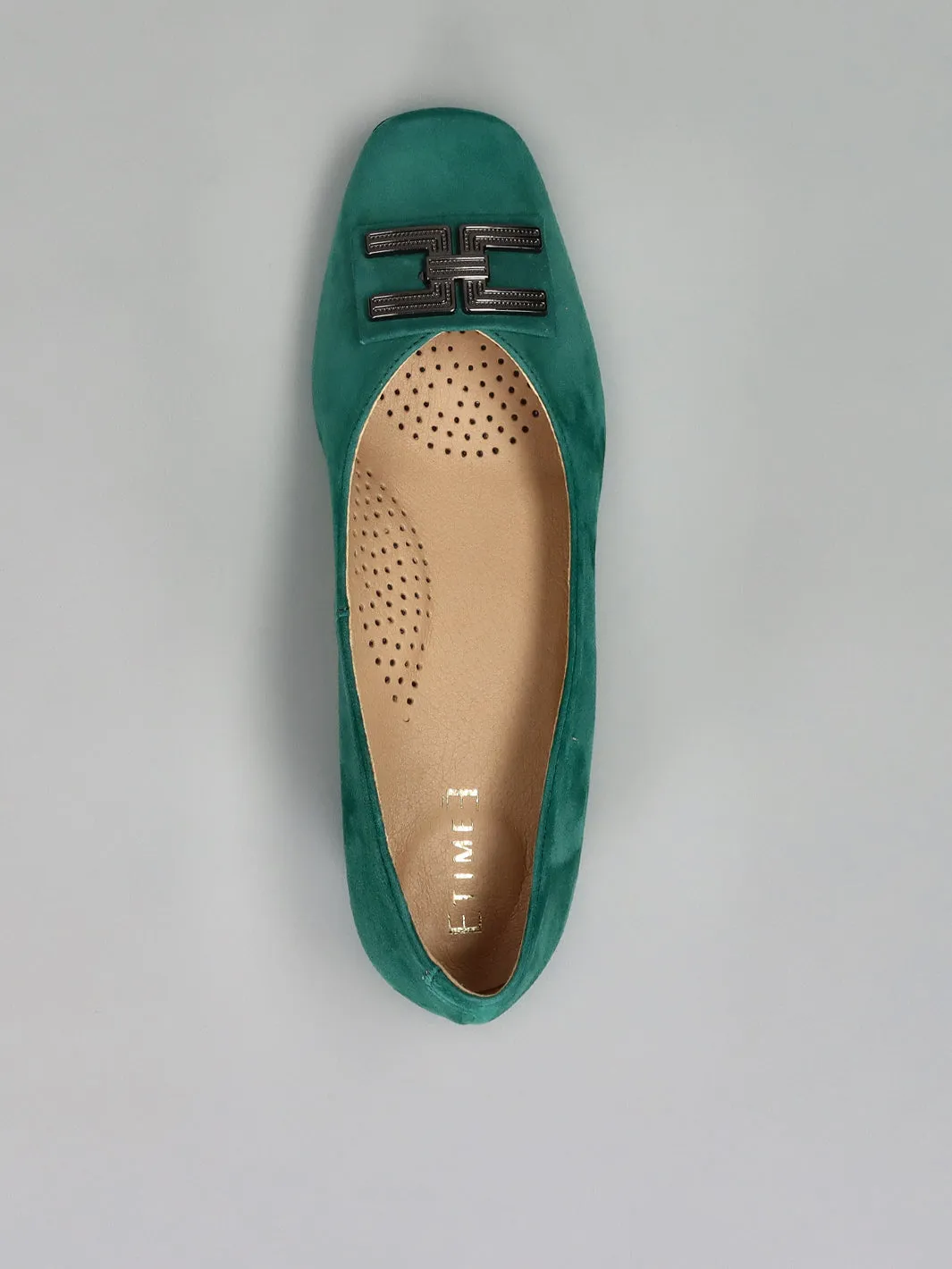 SUEDE PUMPS - GREEN