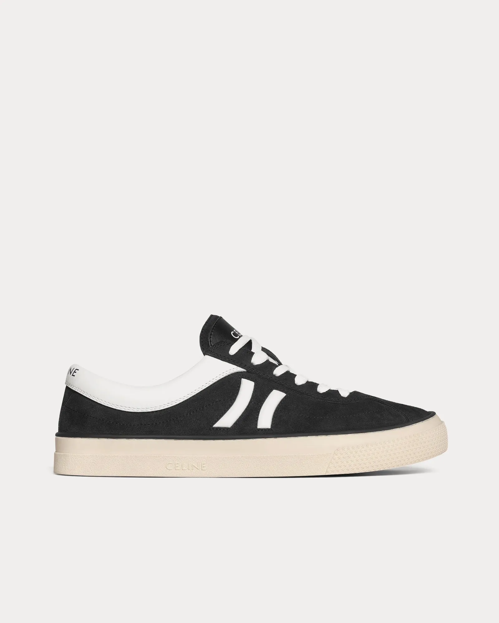 Sunset Suede & Calfskin Black / Optic White Low Top Sneakers