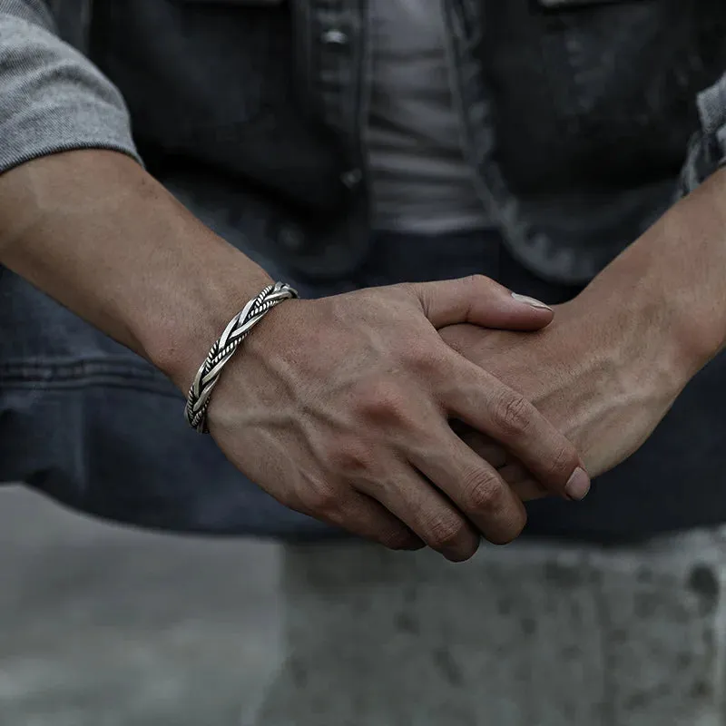 Titan Craft Twisted Sterling Cuff