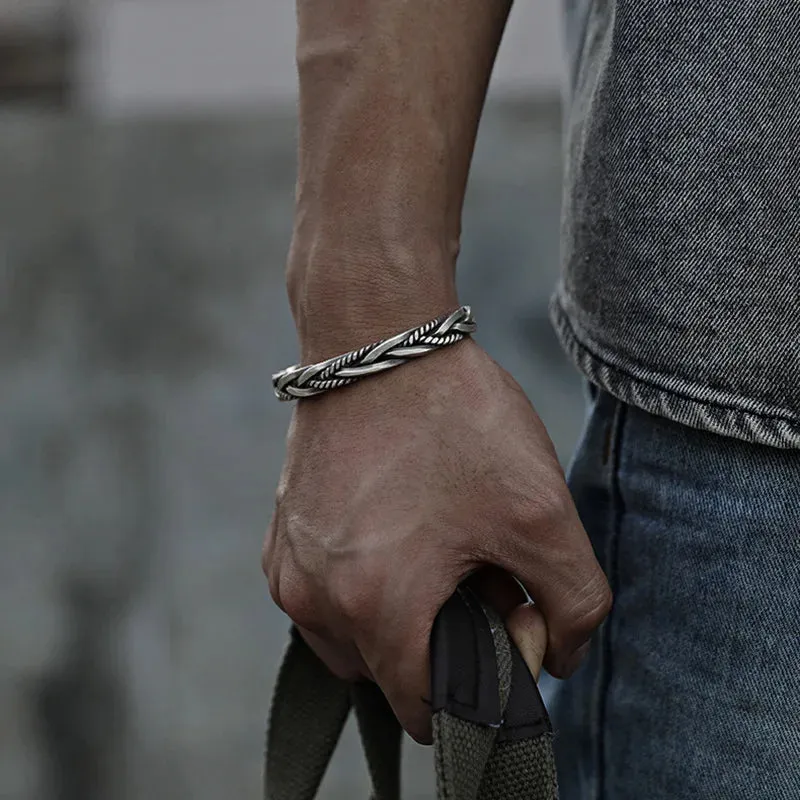 Titan Craft Twisted Sterling Cuff