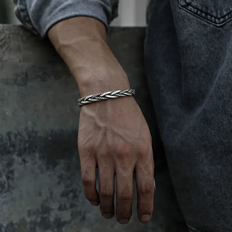 Titan Craft Twisted Sterling Cuff